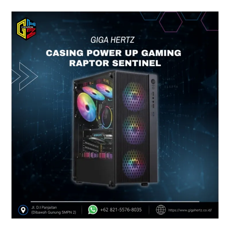CASING POWER UP GAMING RAPTOR SENTINEL