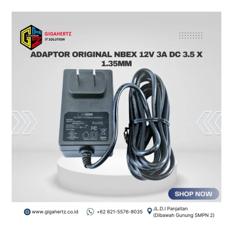 Adaptor Original NBEX 12V 3A Dc 3.5 x 1.35mm