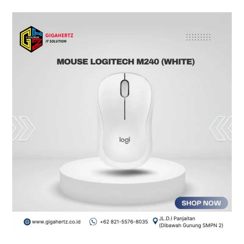 MOUSE LOGITECH M240 (WHITE)