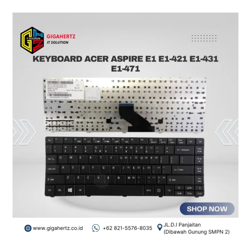 KEYBOARD ACER ASPIRE E1 E1-421 E1-431 E1-471