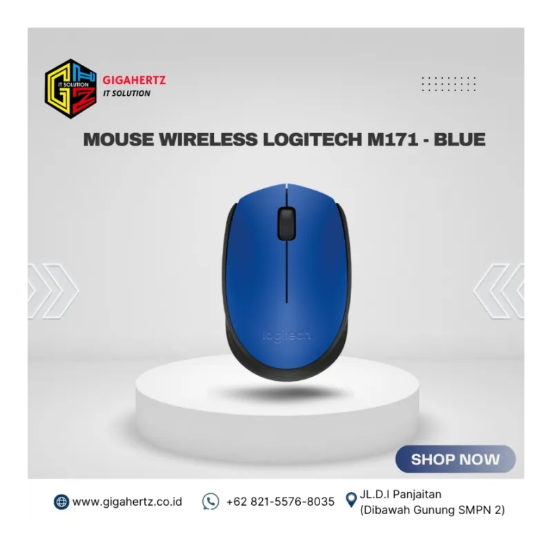 Mouse Wireless Logitech M171 - Blue