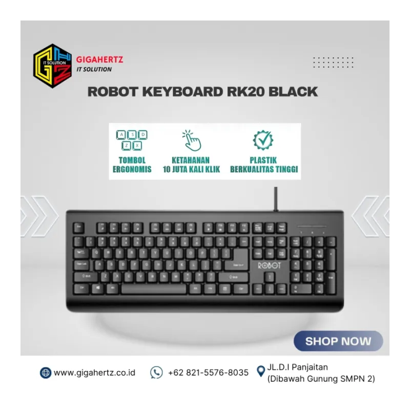 ROBOT KEYBOARD RK20 BLACK