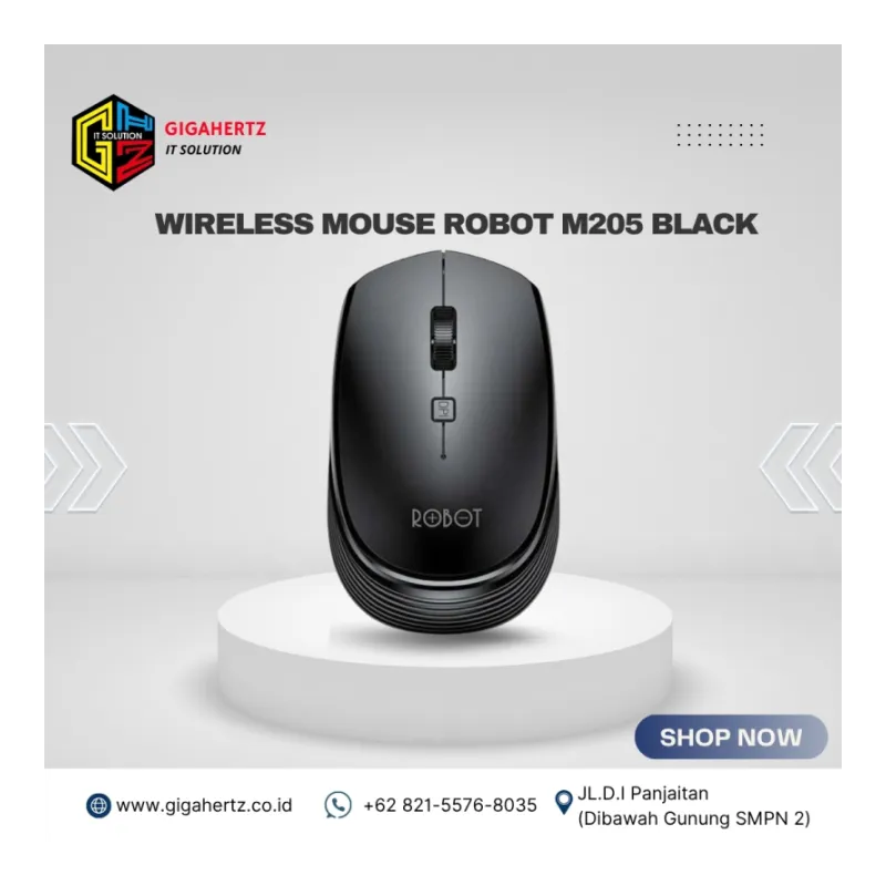 WIRELESS MOUSE ROBOT M205 BLACK