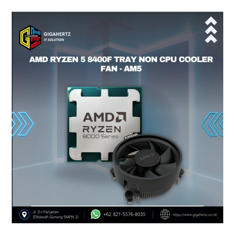 AMD Ryzen 5 8400F TRAY Non CPU Cooler Fan - AM5