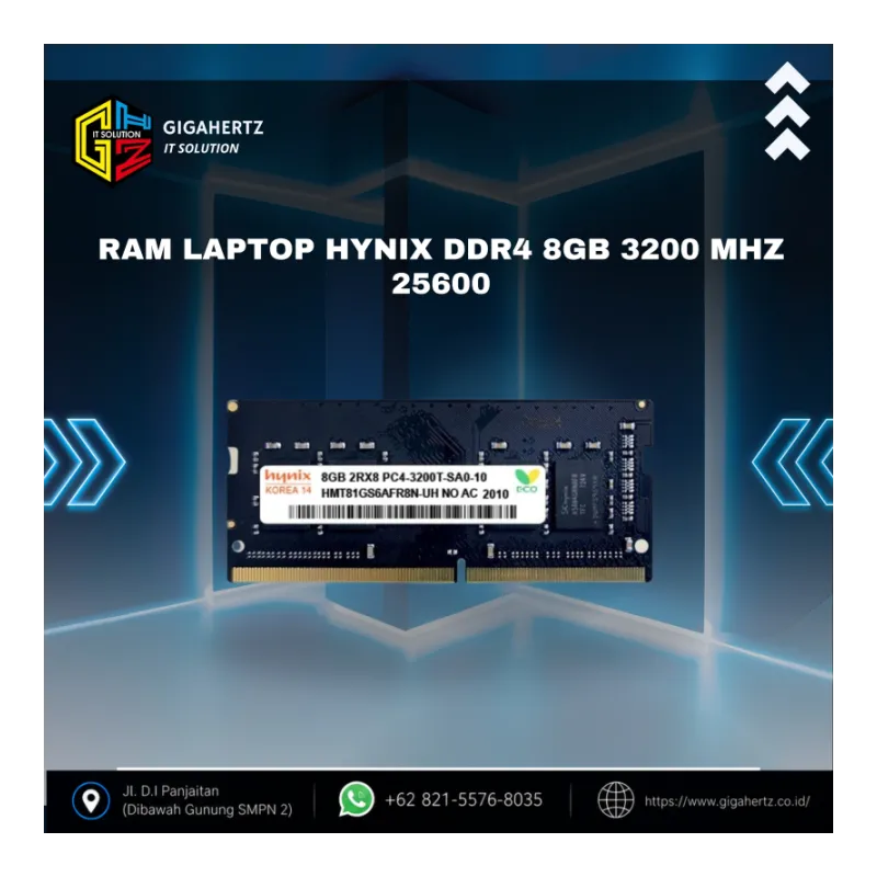 RAM LAPTOP HYNIX DDR4 8GB 3200 Mhz 25600