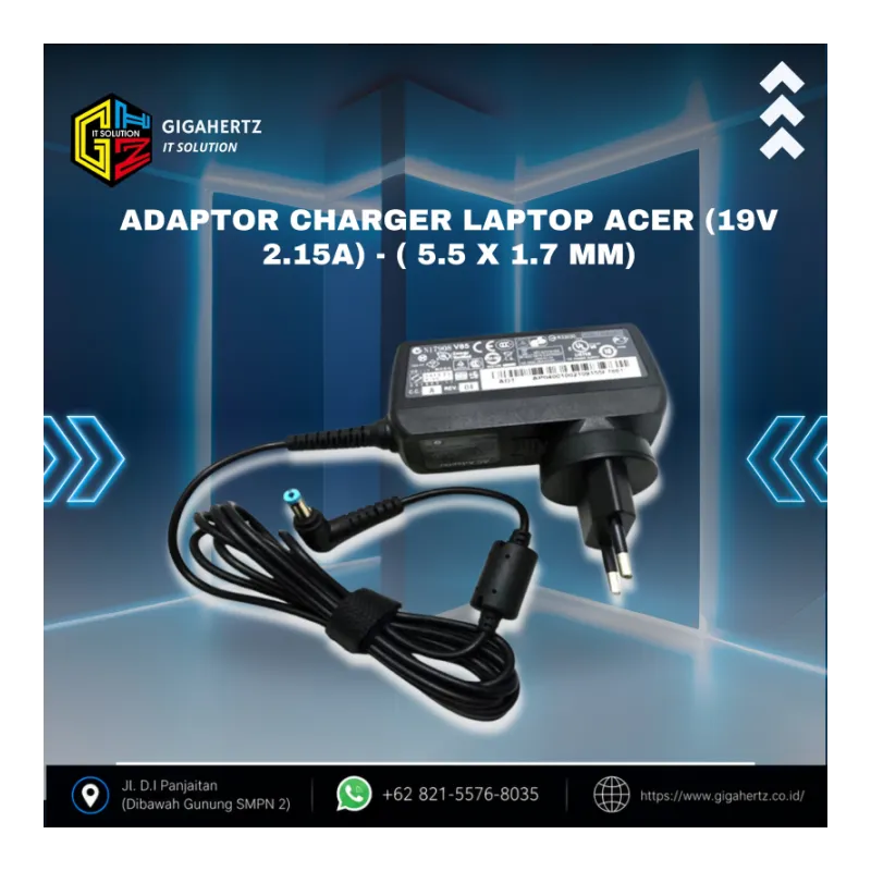 Adaptor Charger Laptop Acer (19V 2.15A) - ( 5.5 x 1.7 mm)