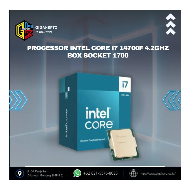 Processor Intel Core i7 14700F 4.2Ghz Box Socket 1700