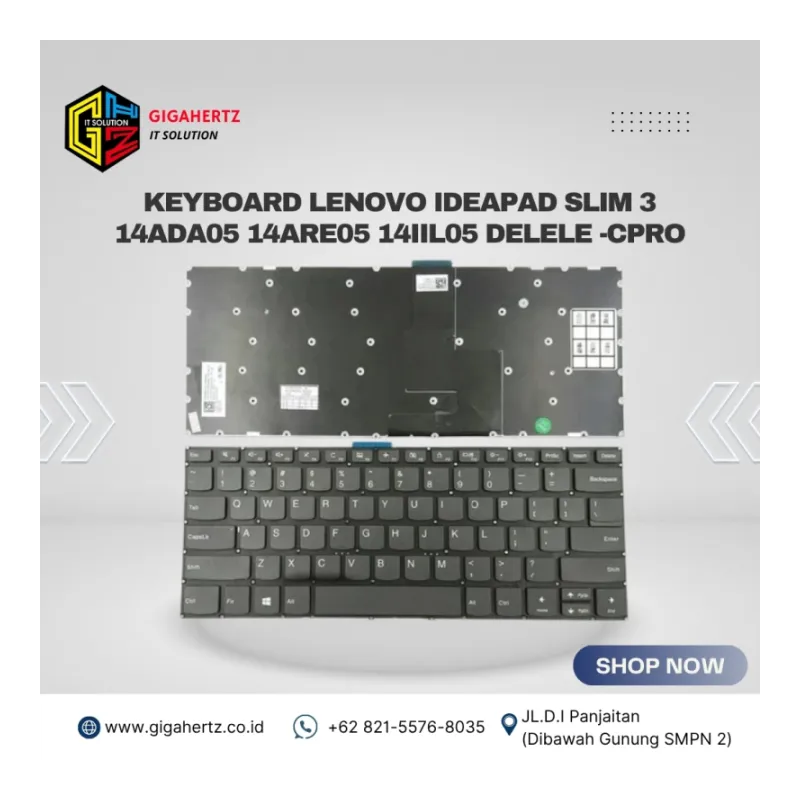 Keyboard Lenovo Ideapad Slim 3 14ADA05 14ARE05 14IIL05 DELELE -CPRO