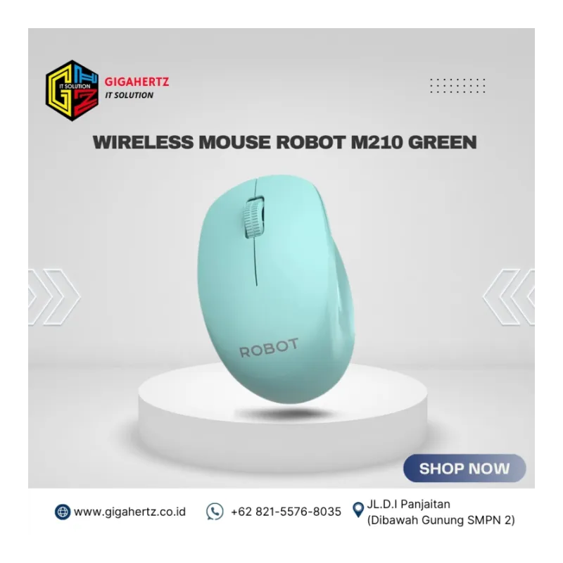 WIRELESS MOUSE ROBOT M210 GREEN