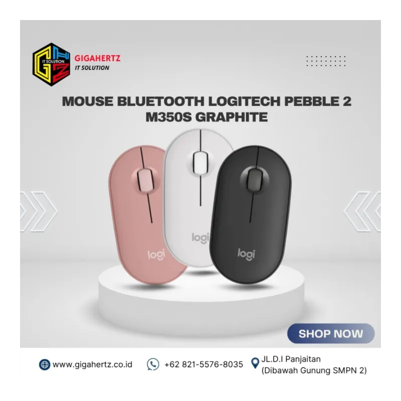 Mouse Bluetooth Logitech Pebble 2 M350S Graphite