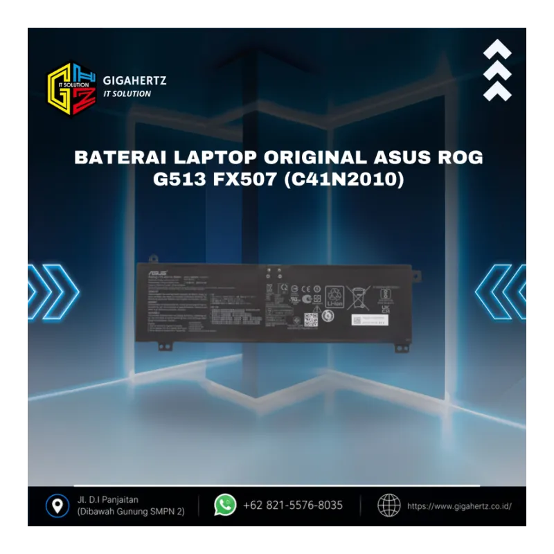 Baterai Laptop Original ASUS ROG G513 FX507 (C41N2010)