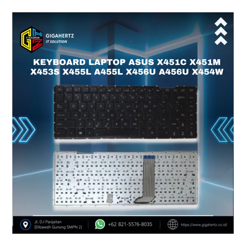 Keyboard Laptop Asus X451C X451M X453S X455L A455L X456U A456U X454W