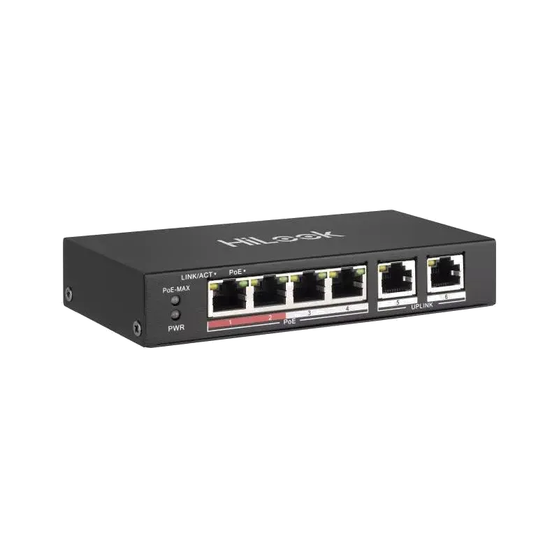 SWITCH HUB HILOOK NS-0106MP-35 4 PORT POE (SN)