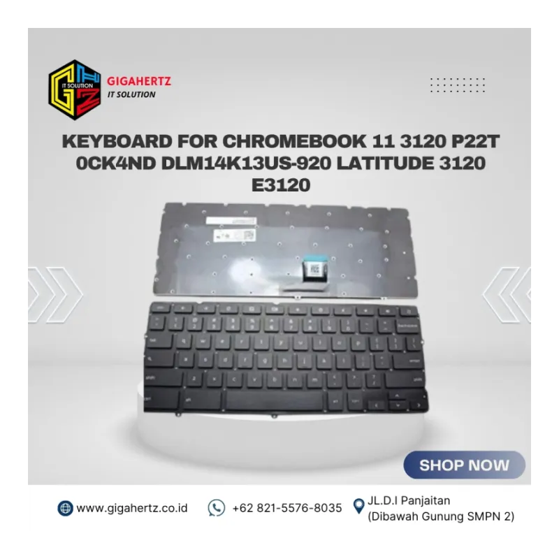 Keyboard For Chromebook 11 3120 P22T 0CK4ND DLM14K13US-920 Latitude 3120 E3120