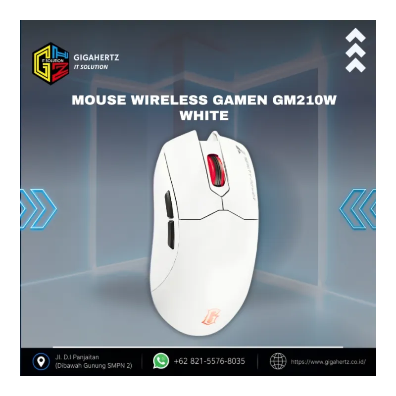 Mouse Wireless Gamen GM210W White