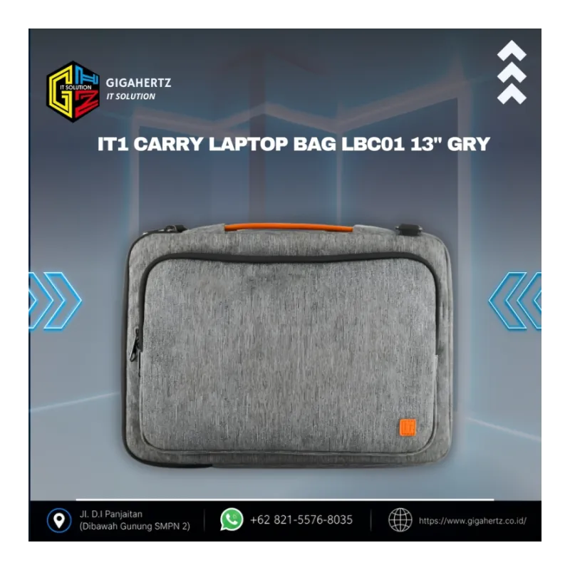 IT1 CARRY LAPTOP BAG LBC01 13" GRY