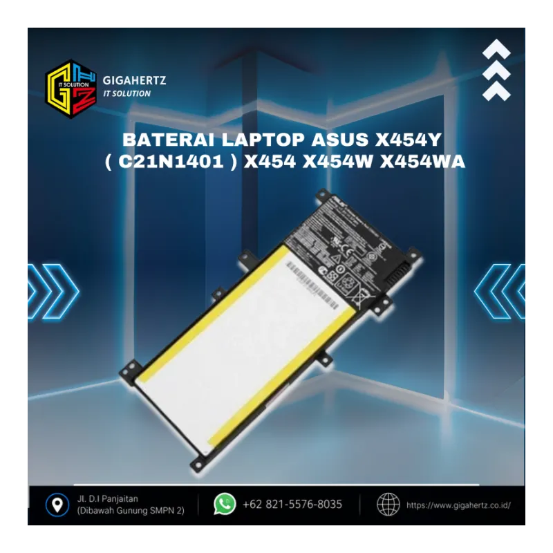 BATERAI LAPTOP ASUS X454Y ( C21N1401 ) X454 X454W X454WA