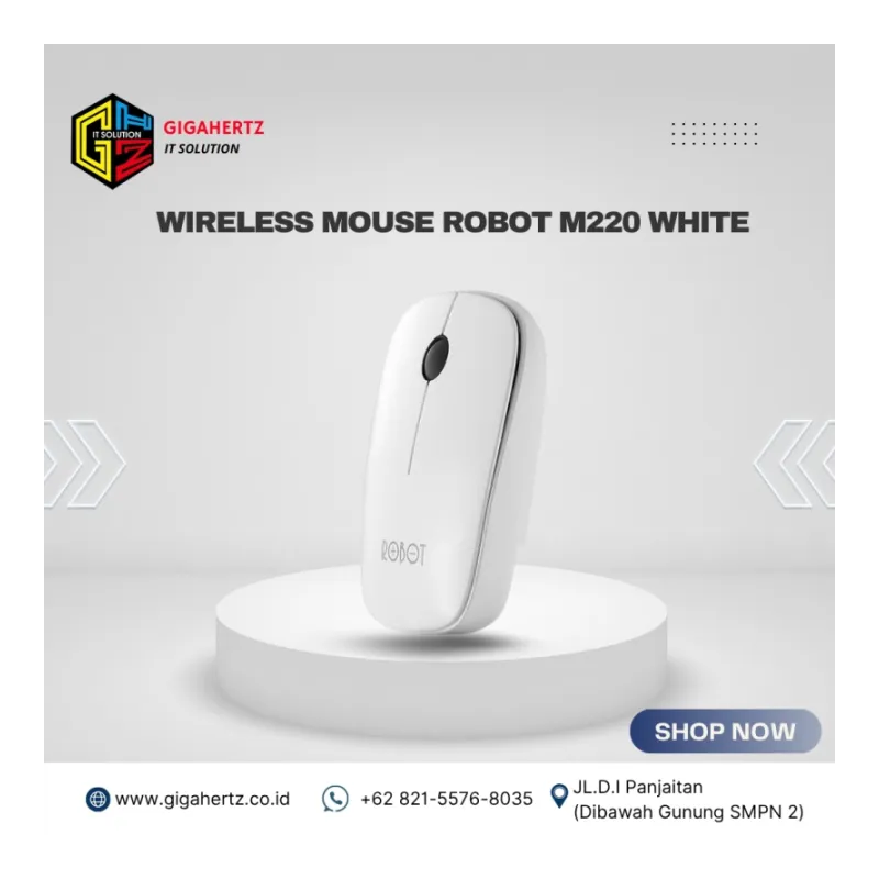 WIRELESS MOUSE ROBOT M220 WHITE