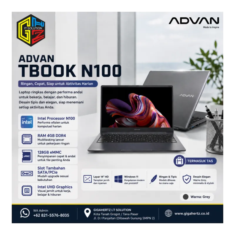 ADVAN TBOOK N100 4GB/128GB eMMC