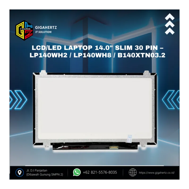 LCD/LED Laptop 14.0" Slim 30 Pin – LP140WH2 / LP140WH8 / B140XTN03.2