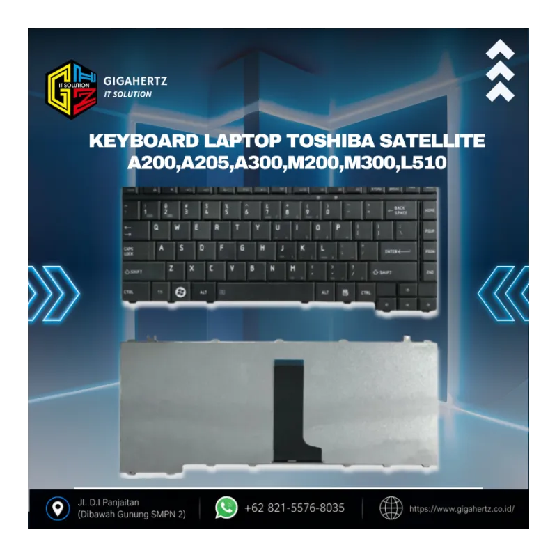 Keyboard Laptop Toshiba Satellite A200,A205,A300,M200,M300,L510
