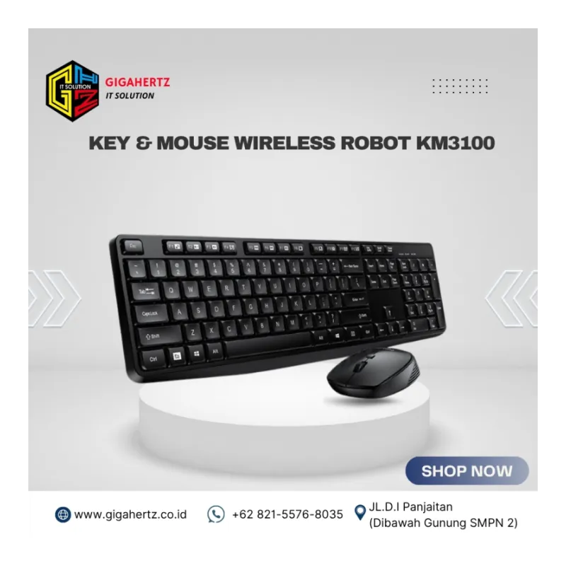 KEY & MOUSE WIRELESS ROBOT KM3100