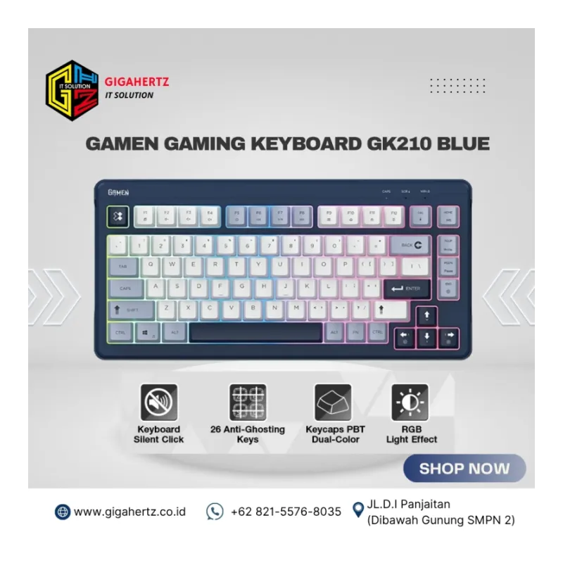 GAMEN Gaming Keyboard GK210 Blue
