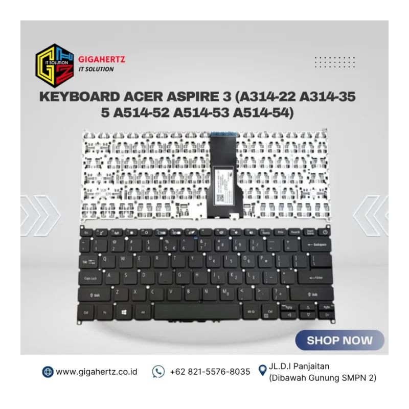 Keyboard Acer Aspire 3 (A314-22 A314-35 5 A514-52 A514-53 A514-54)