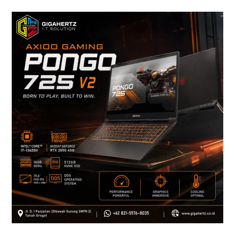 Axioo Gaming Pongo 725 V2 NBAXP72-C7D-165XX-4V2