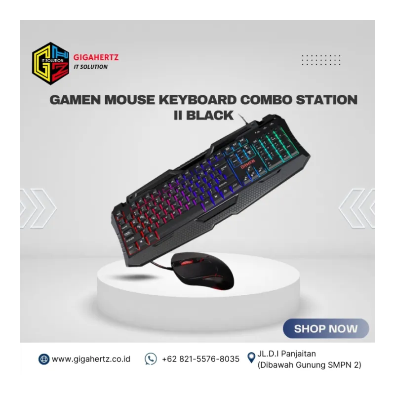 GAMEN MOUSE KEYBOARD COMBO STATION II BLACK