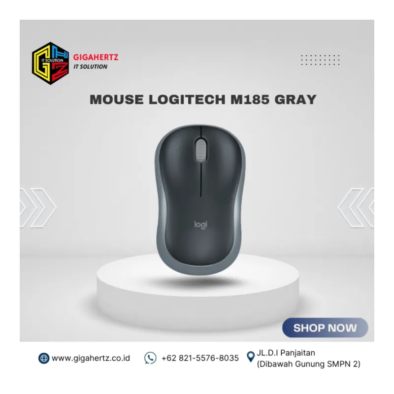 MOUSE LOGITECH M185 GRAY